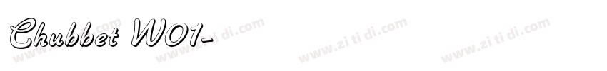 Chubbet W01字体转换